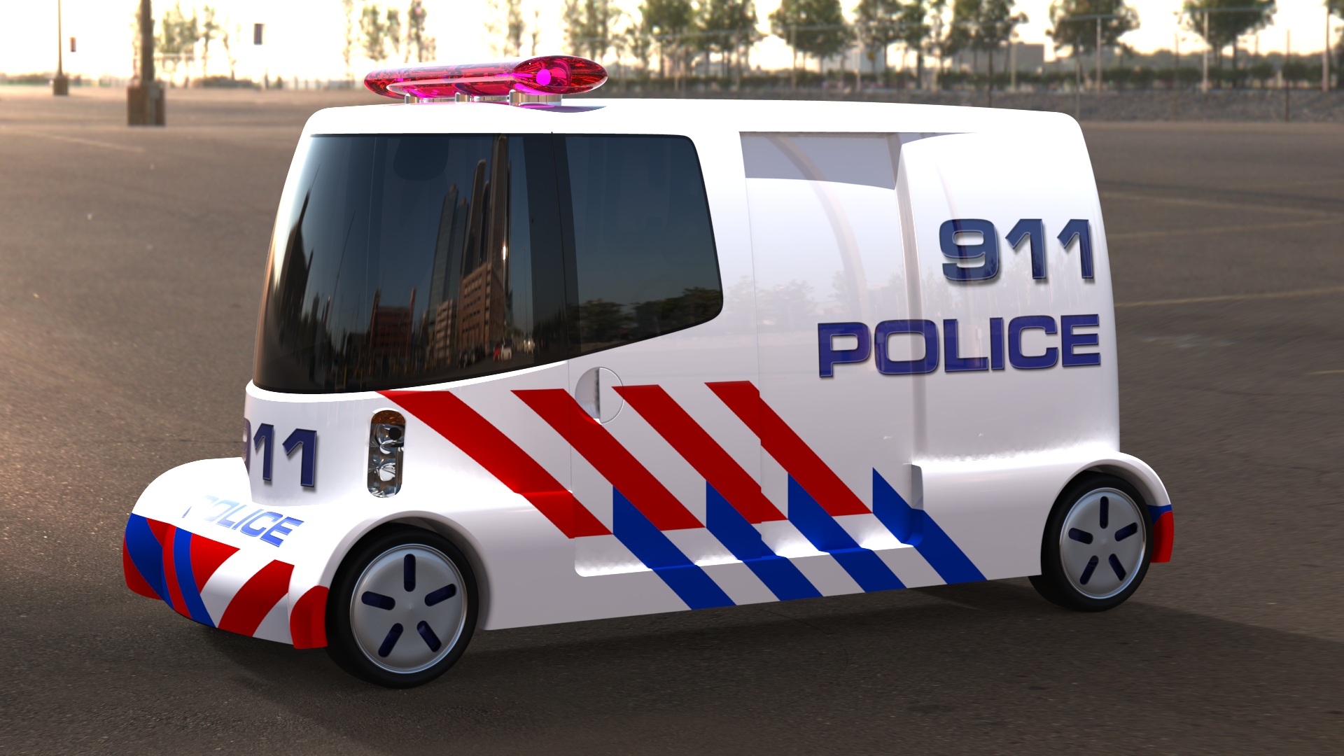 Electric Delivery Van for Postal/Maintenance/Police Services